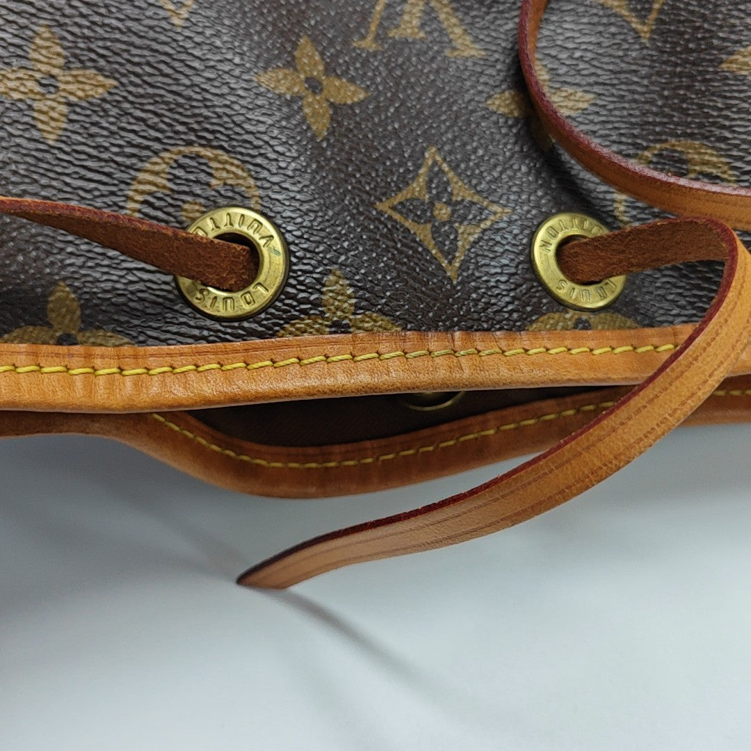 NOÉ BB Monogram Coated Canvas Brown