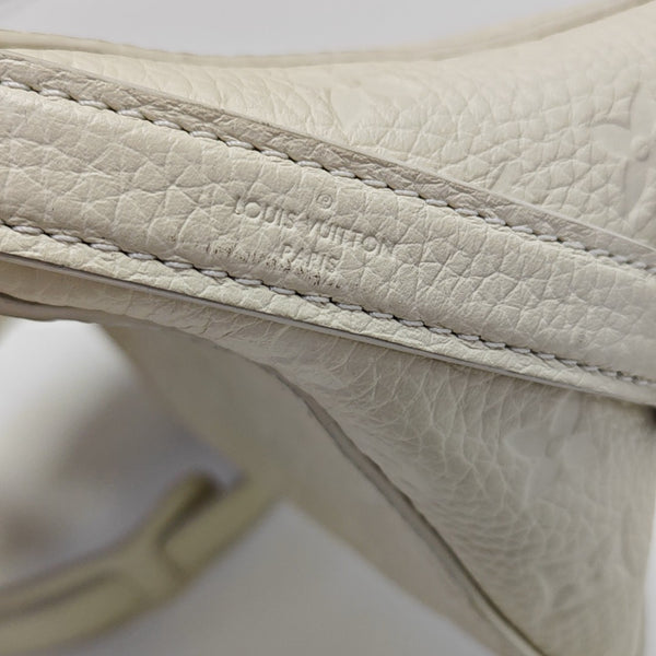 TRIANGLE Monogram Calfskin White