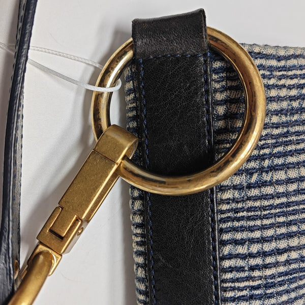 Fabric Bucket Bag Blue