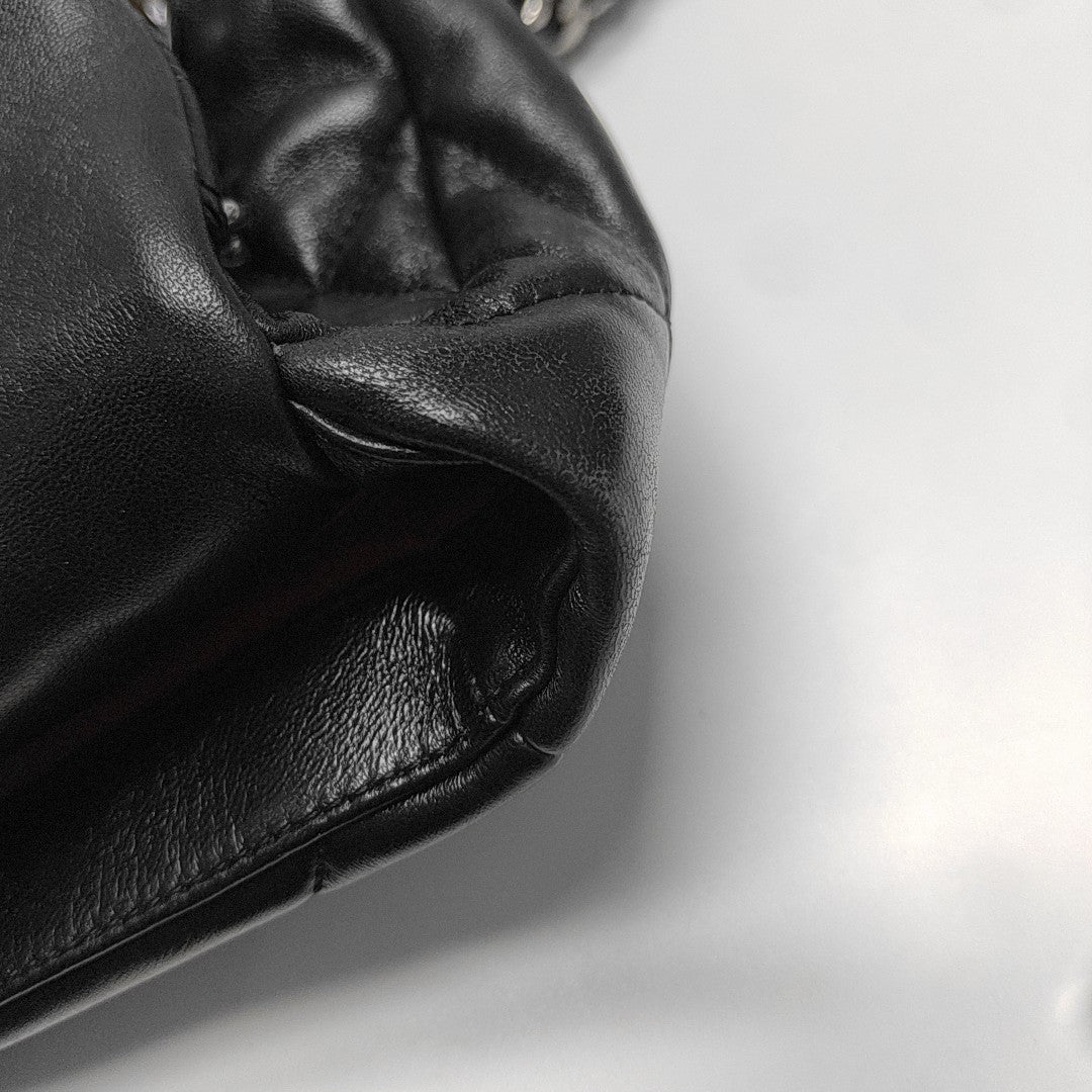 CHANEL 19 Small Quilted Lambskin Black