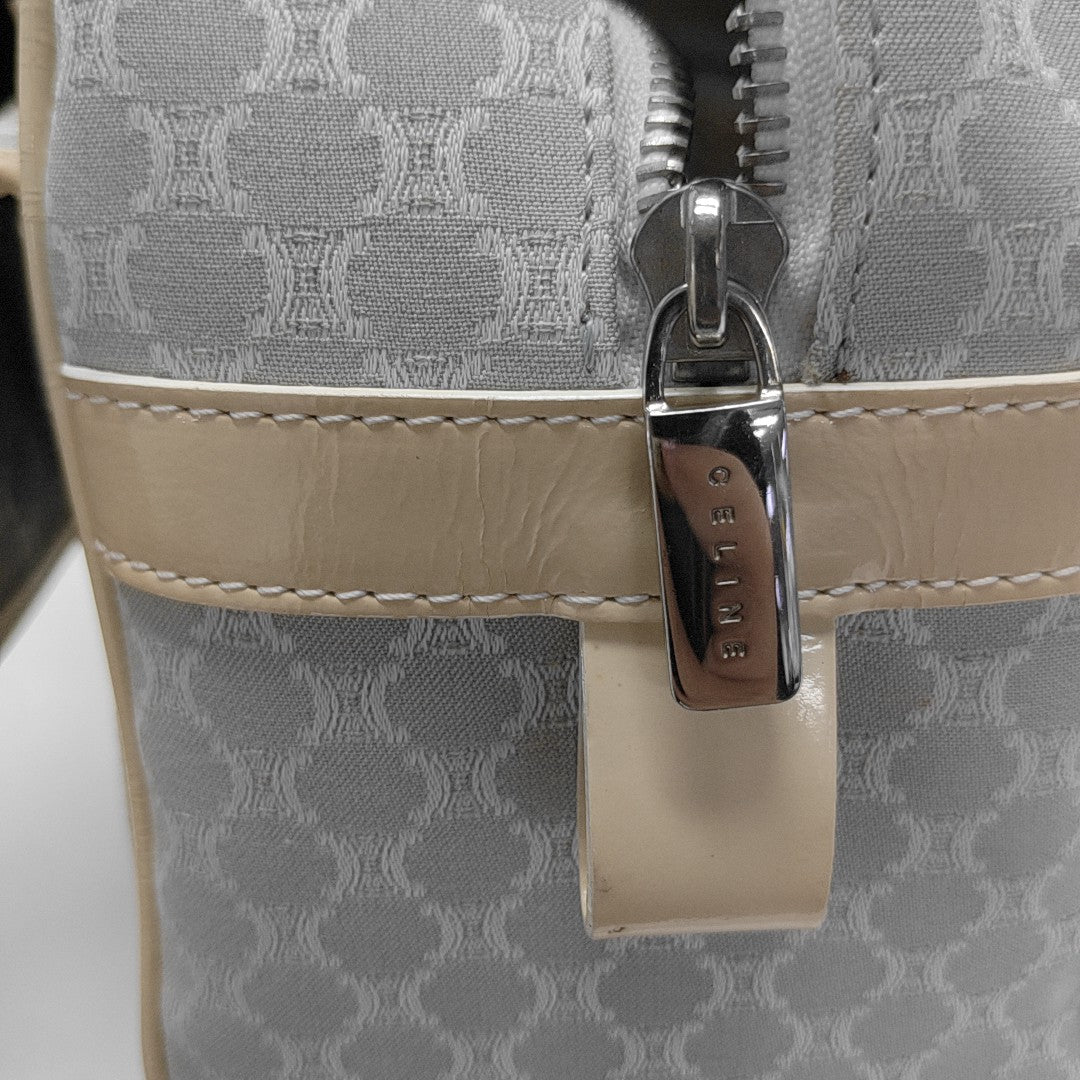 Canvas Top Handle Bag Blue