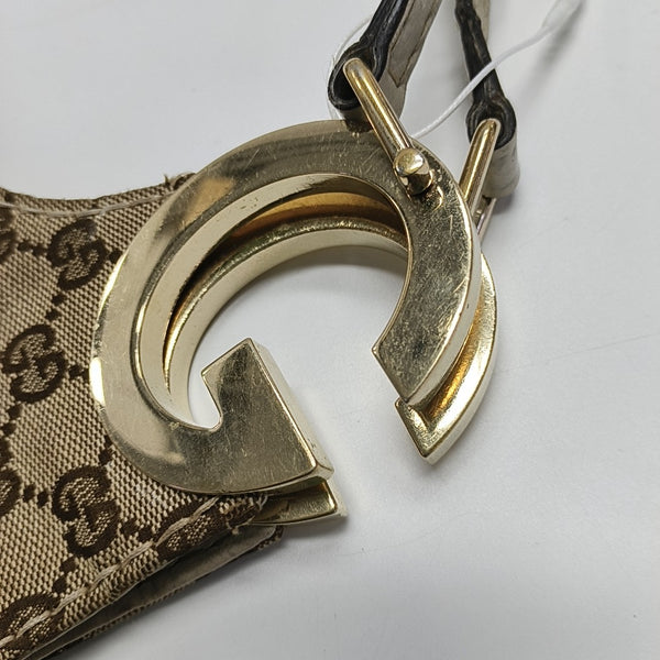 Monogram Canvas Shoulder Bag Beige