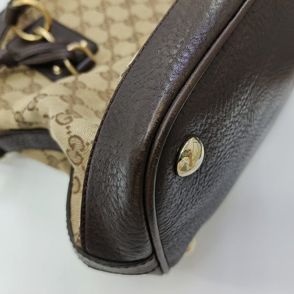 Monogram Canvas Tote Bag Brown