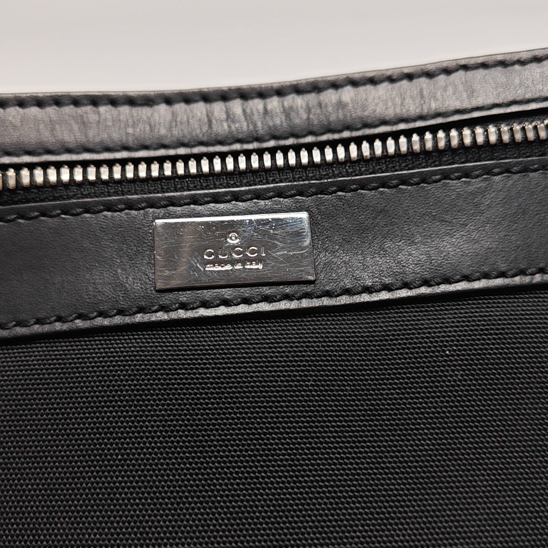 Fabric Shoulder Bag Black