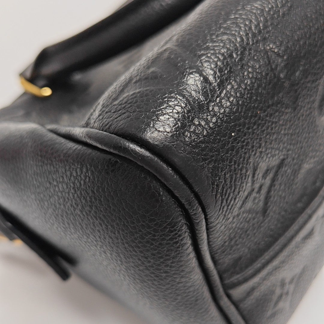 SPEEDY 20 Monogram Calfskin Black