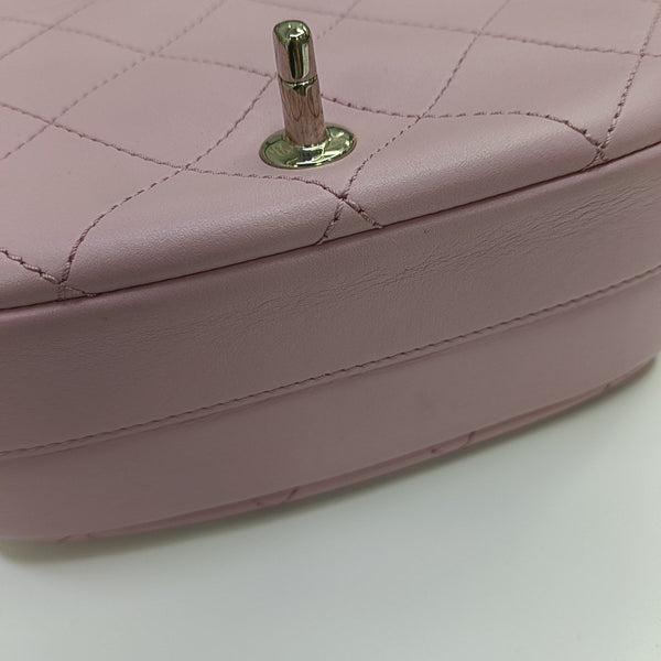 Quilted Calfskin Shoulder Bag Pink