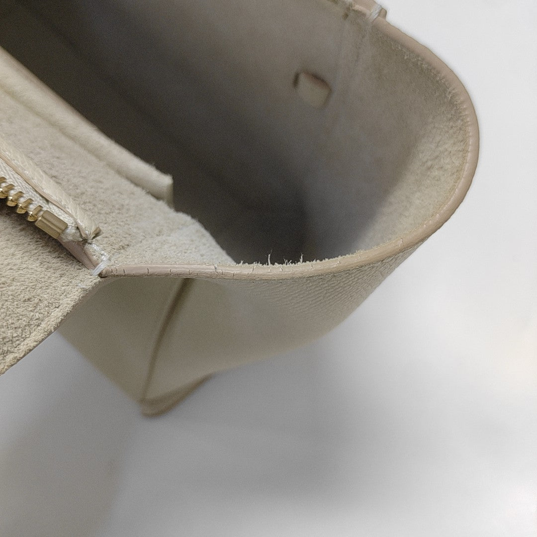 BELT Micro Calfskin White