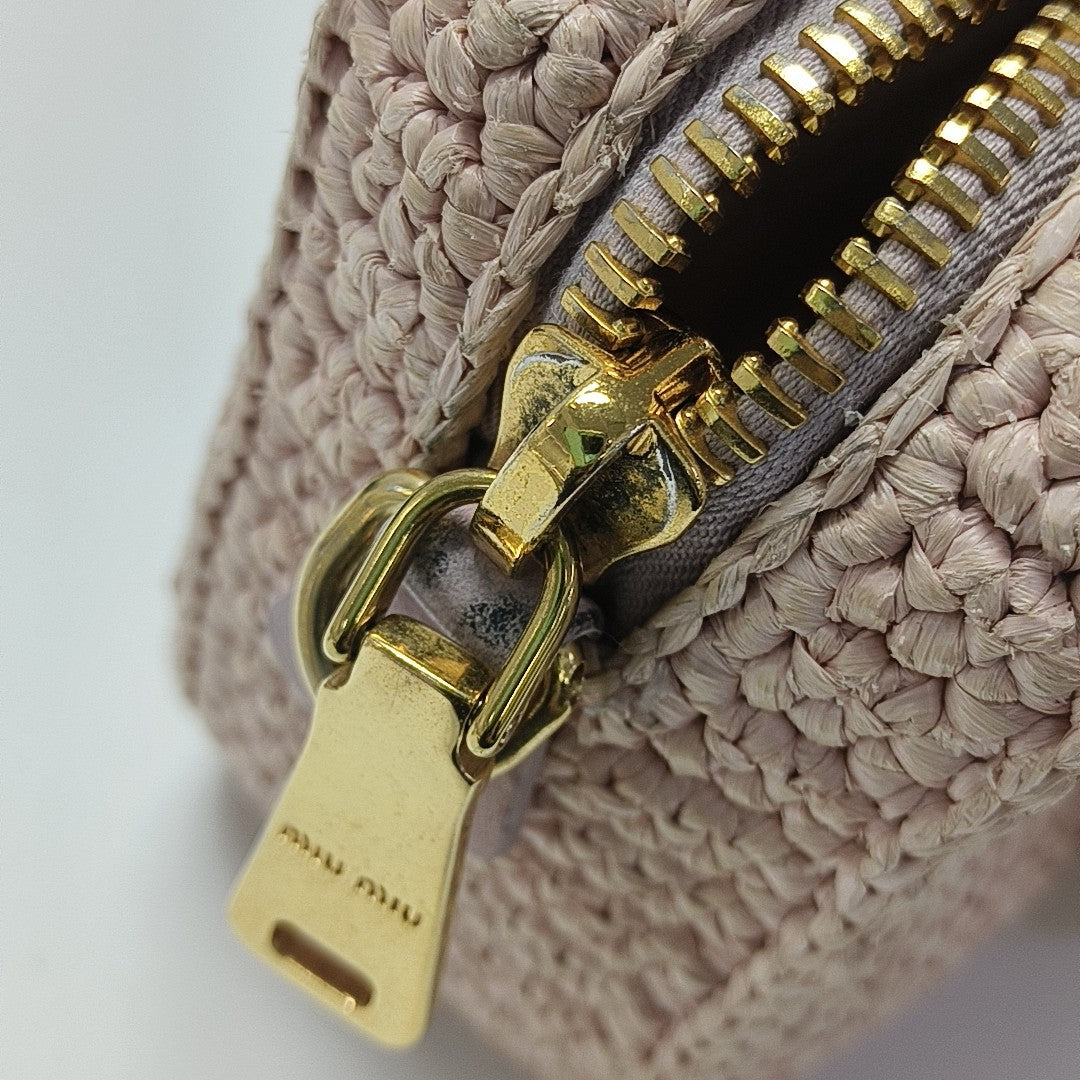 Fabric Shoulder Bag Pink