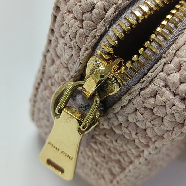 Fabric Shoulder Bag Pink