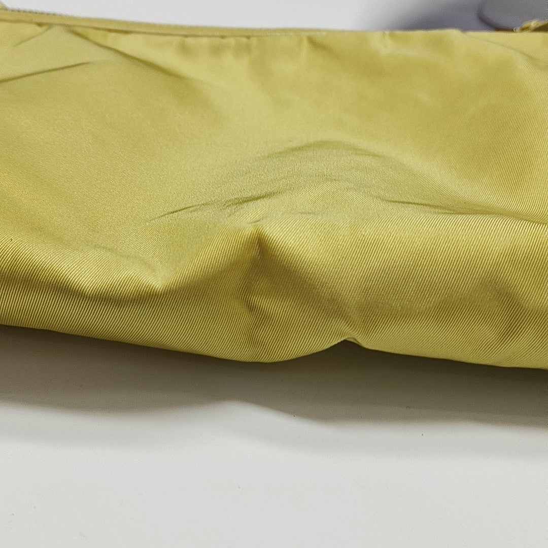 Nylon Top Handle Bag Yellow