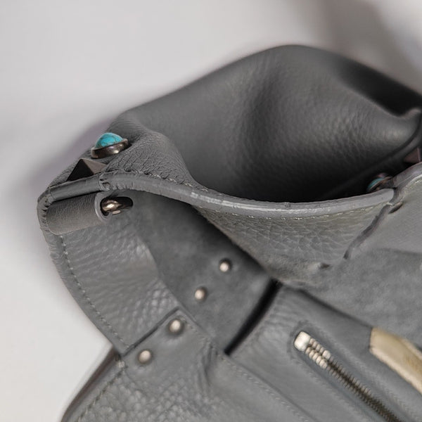 Rockstud Calfskin Blue