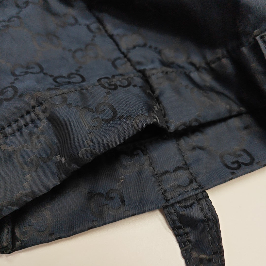 Monogram Nylon Top Handle Bag Blue