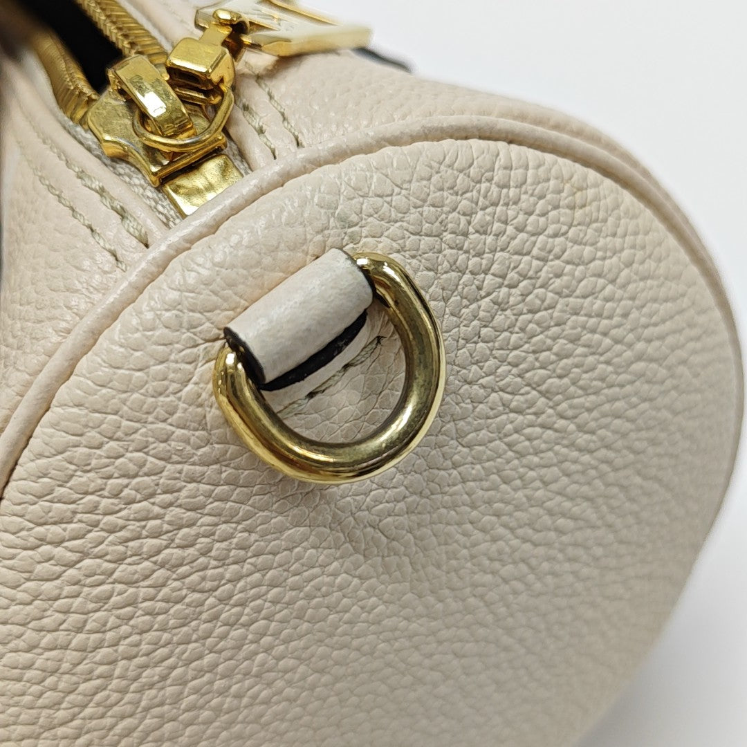 PAPILLON PM Monogram Calfskin White