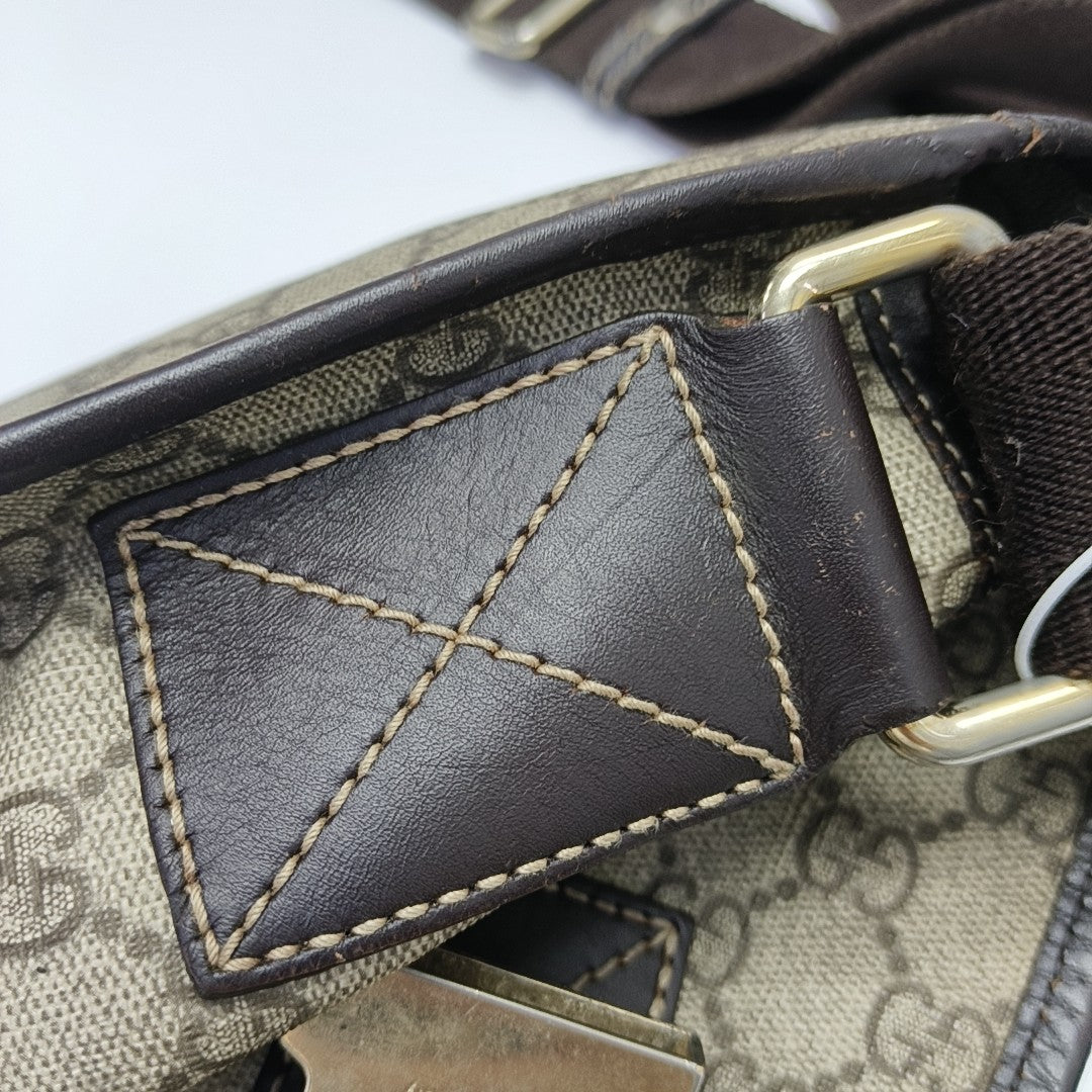 GG Imprime Monogram Coated Canvas Brown