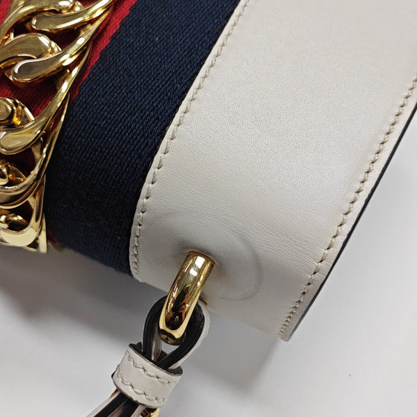 Sylvie Mini Calfskin White