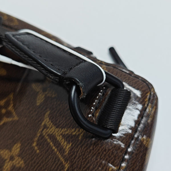 Monogram Coated Canvas Shoulder Bag PM Brown
