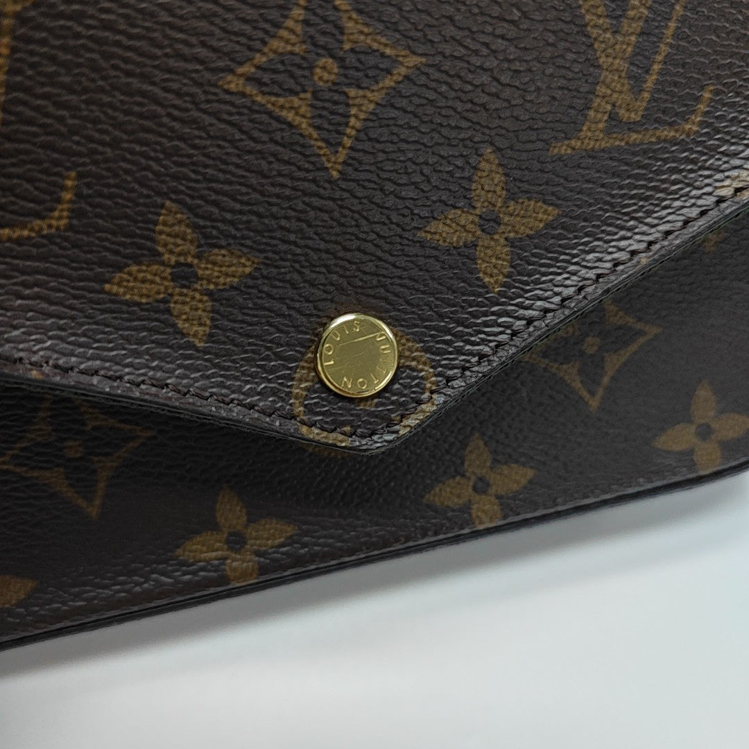 FÉLICIE Monogram Coated Canvas Brown