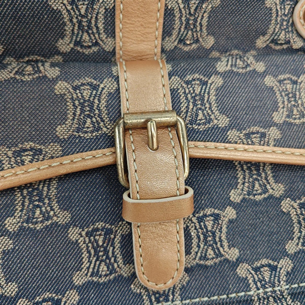 Canvas Top Handle Bag Blue