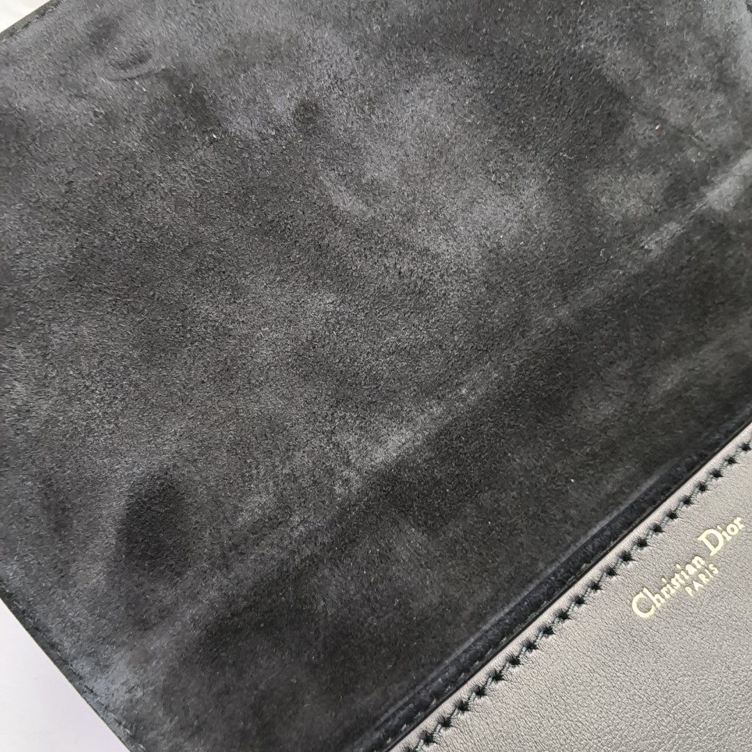 Calfskin Top Handle Bag Black