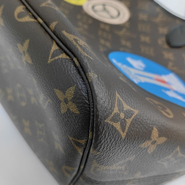 NEVERFULL MM Monogram Coated Canvas Brown