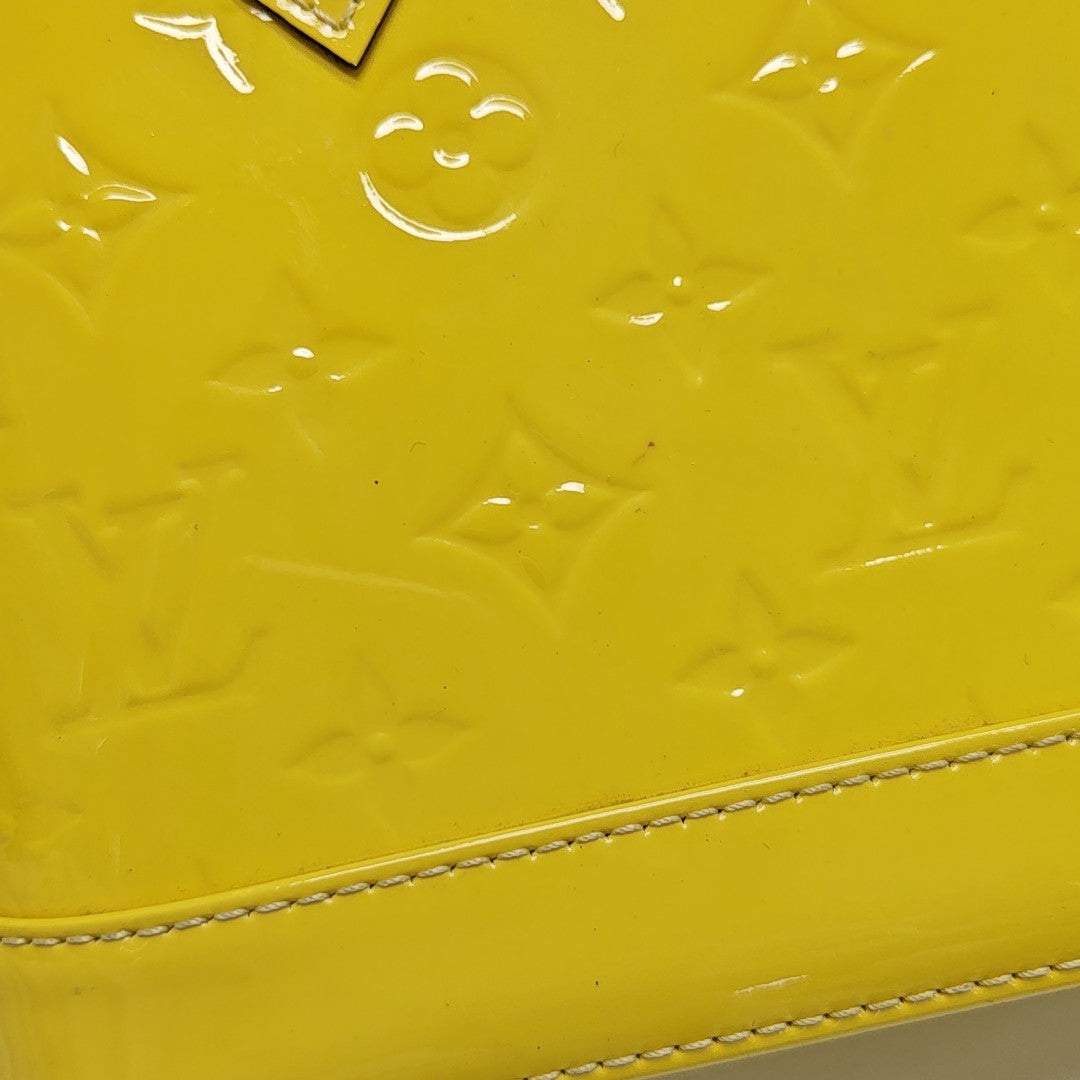 ALMA BB Monogram Patent Leather Yellow