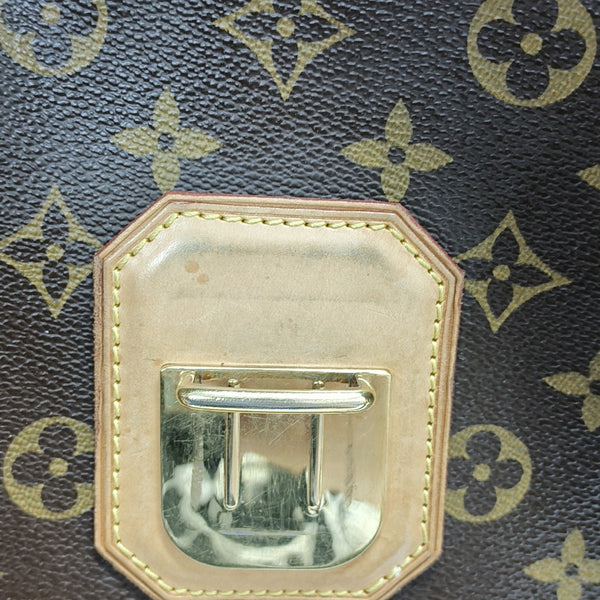 GRIET Monogram Coated Canvas Brown