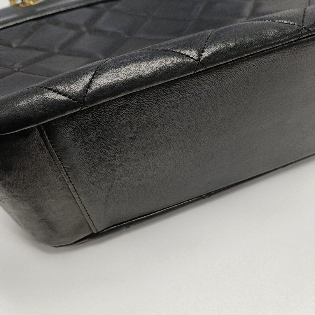 Quilted Calfskin Tote Bag Black