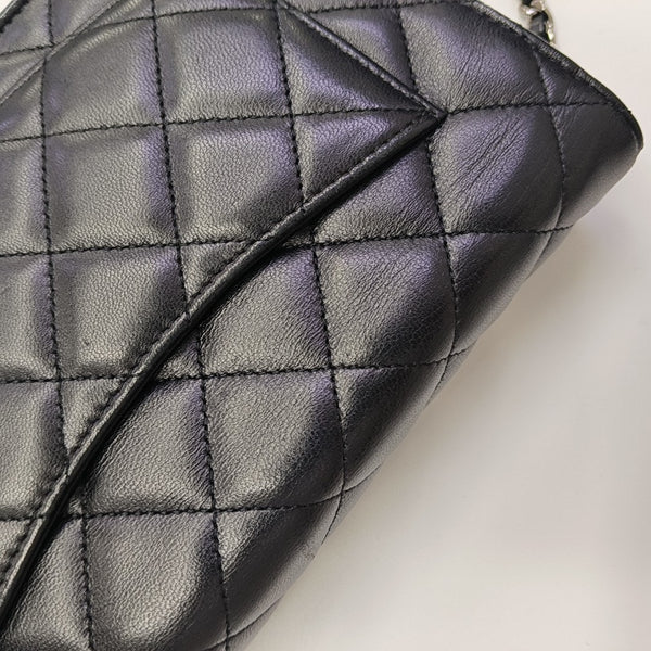 WOC Quilted Lambskin Black