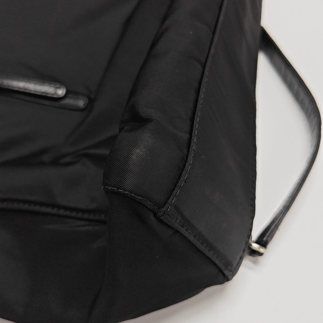 Nylon Shoulder Bag Black