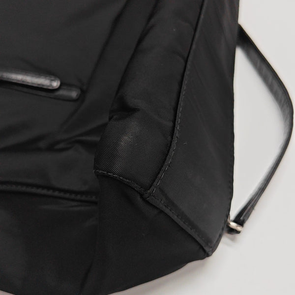 Nylon Shoulder Bag Black