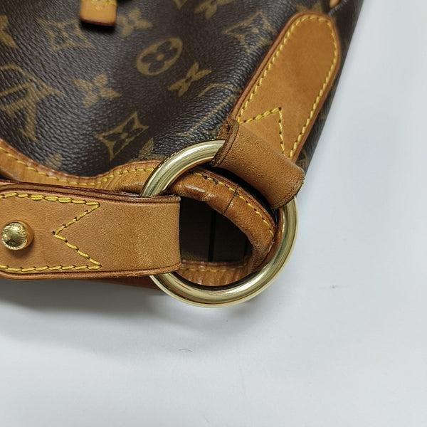 Monogram Coated Canvas Tote Bag Brown