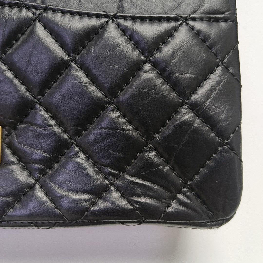 2.55 225 (small) Quilted Calfskin Black