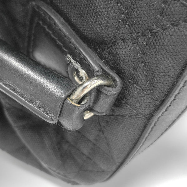 Cannage Coated Canvas Black