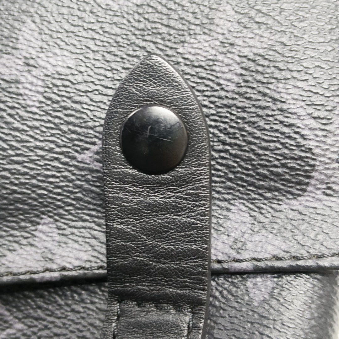 CHRISTOPHER Monogram Coated Canvas Gray