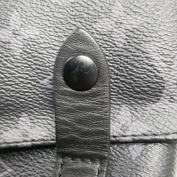 CHRISTOPHER Monogram Coated Canvas Gray