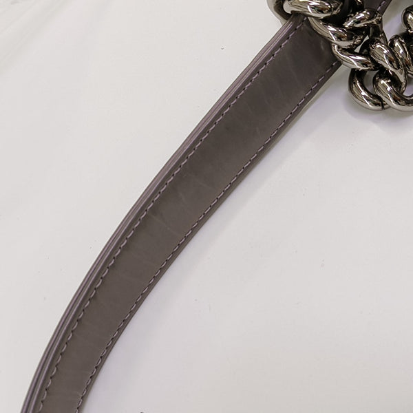 BOY CHANEL Medium Patent Calfskin Purple
