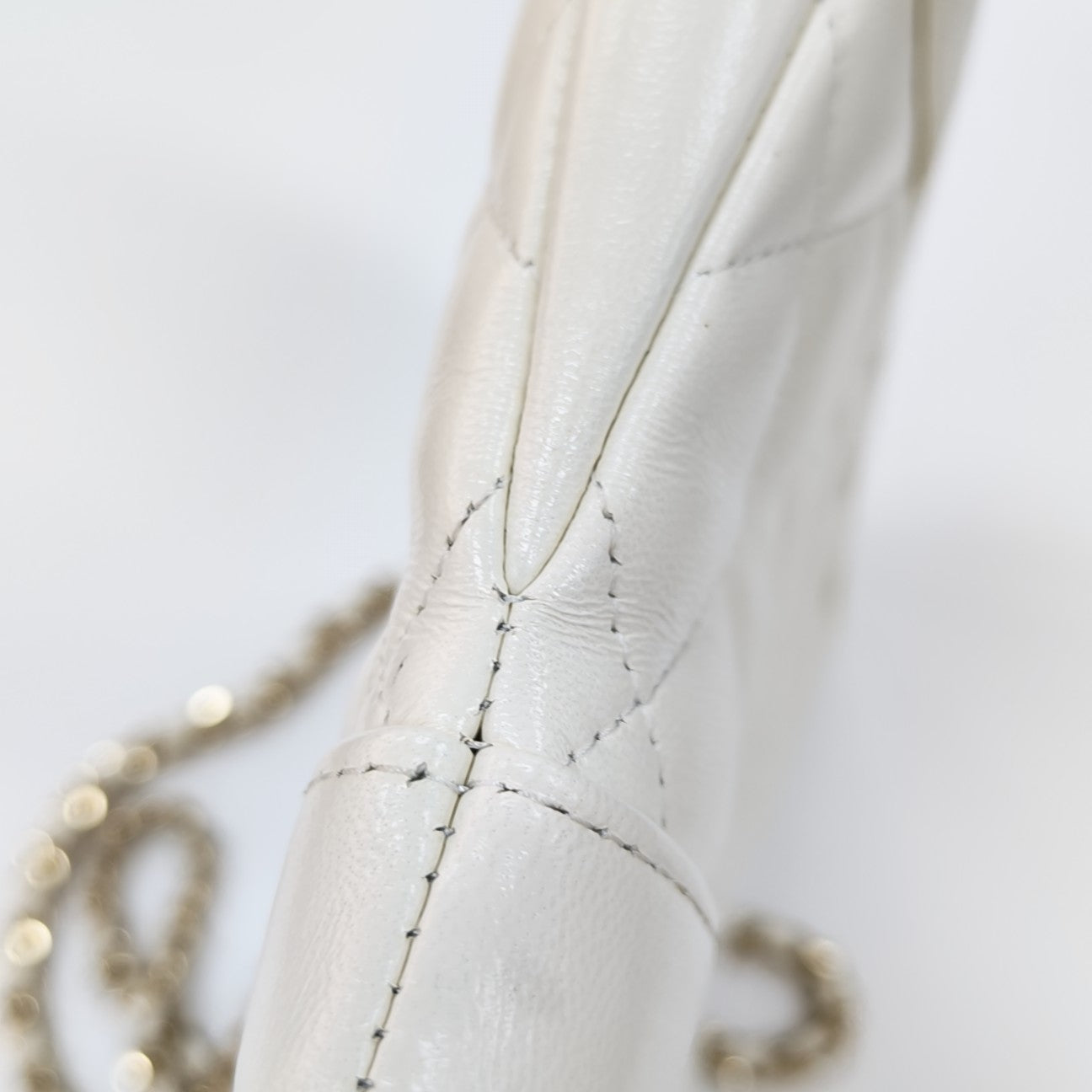 CHANEL 31 Mini Quilted Lambskin White