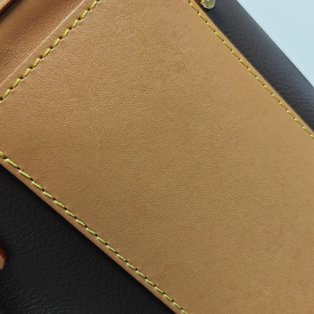 CANNES Monogram Coated Canvas Brown