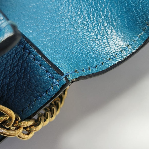 Calfskin Shoulder Bag Blue