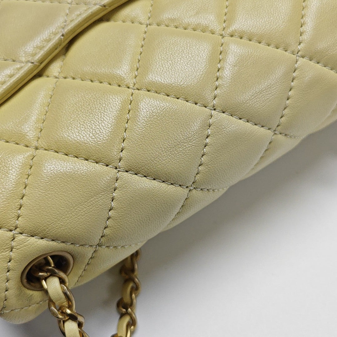 CLASSIC FLAP Mini Quilted Lambskin Yellow