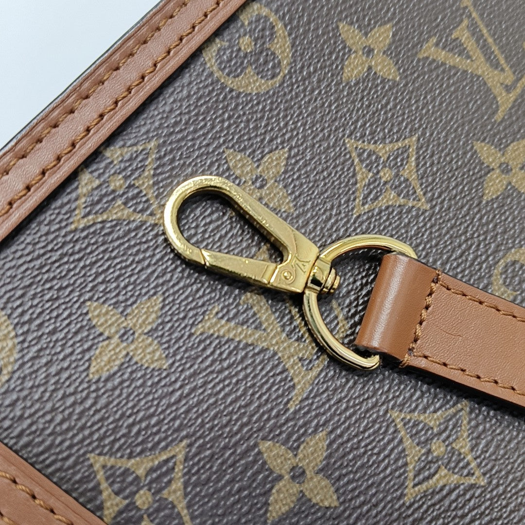 DAUPHINE Mini Monogram Coated Canvas Brown