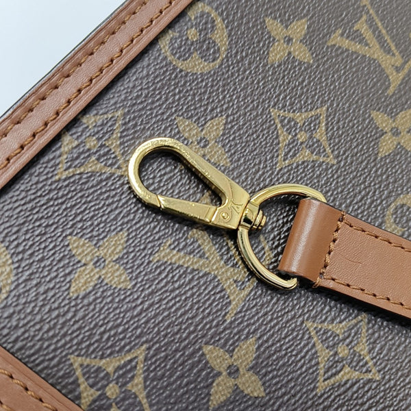 DAUPHINE Mini Monogram Coated Canvas Brown