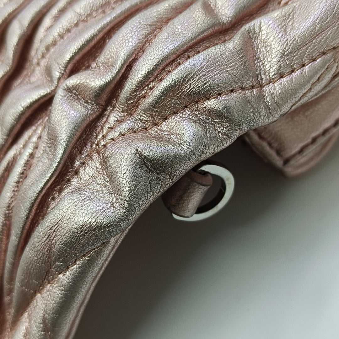 Quilted Lambskin Shoulder Bag Pink