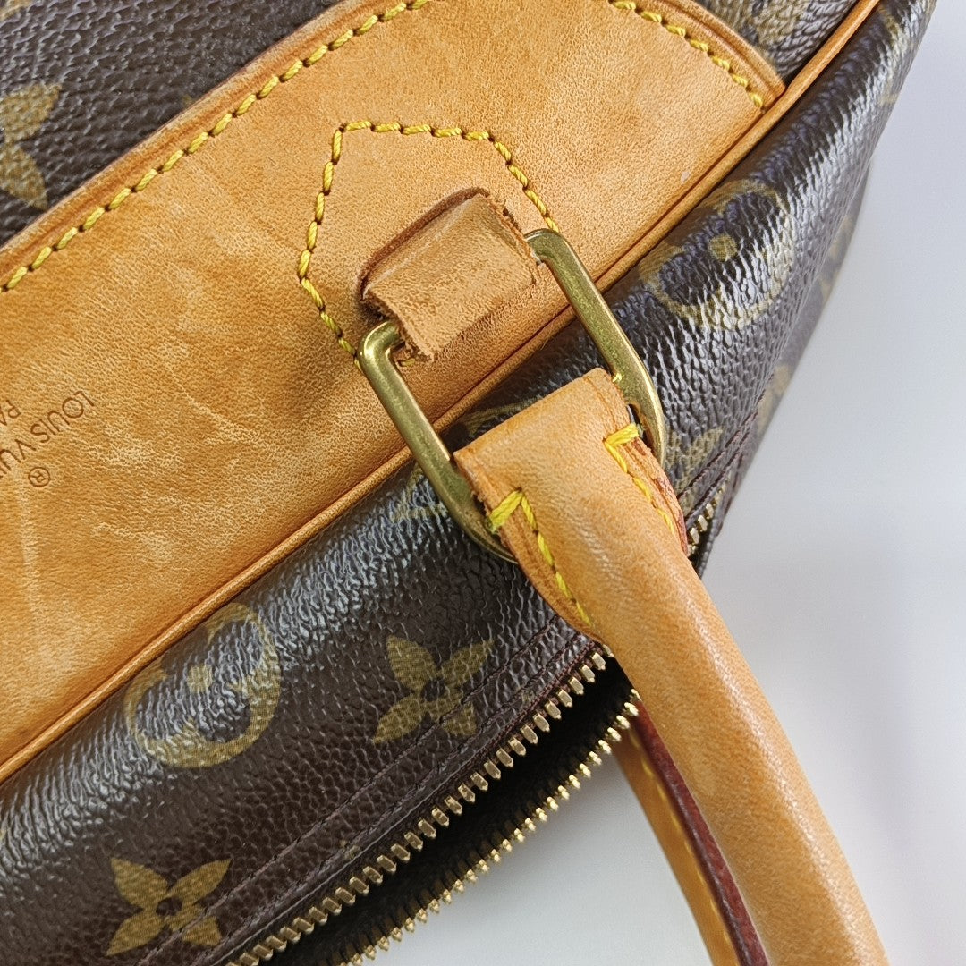 DEAUVILLE GM Monogram Coated Canvas Brown