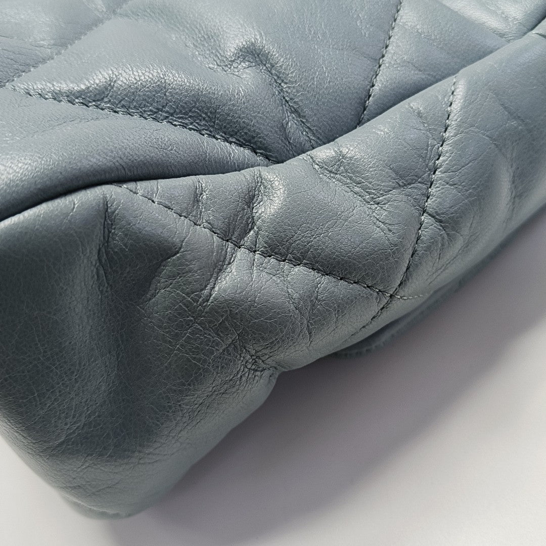 CHANEL 19 Large Quilted Lambskin Blue