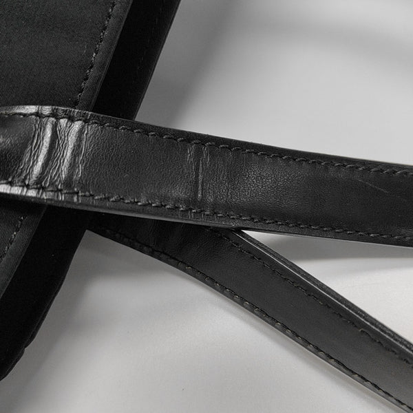 Nylon Top Handle Bag Black