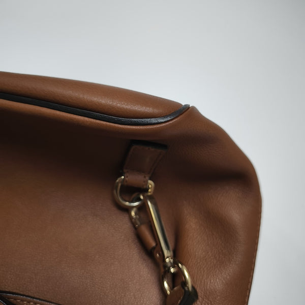 Faye Small Calfskin Brown