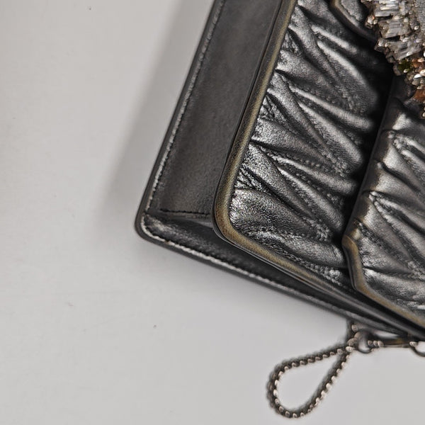 Matelassé Quilted Lambskin Silver