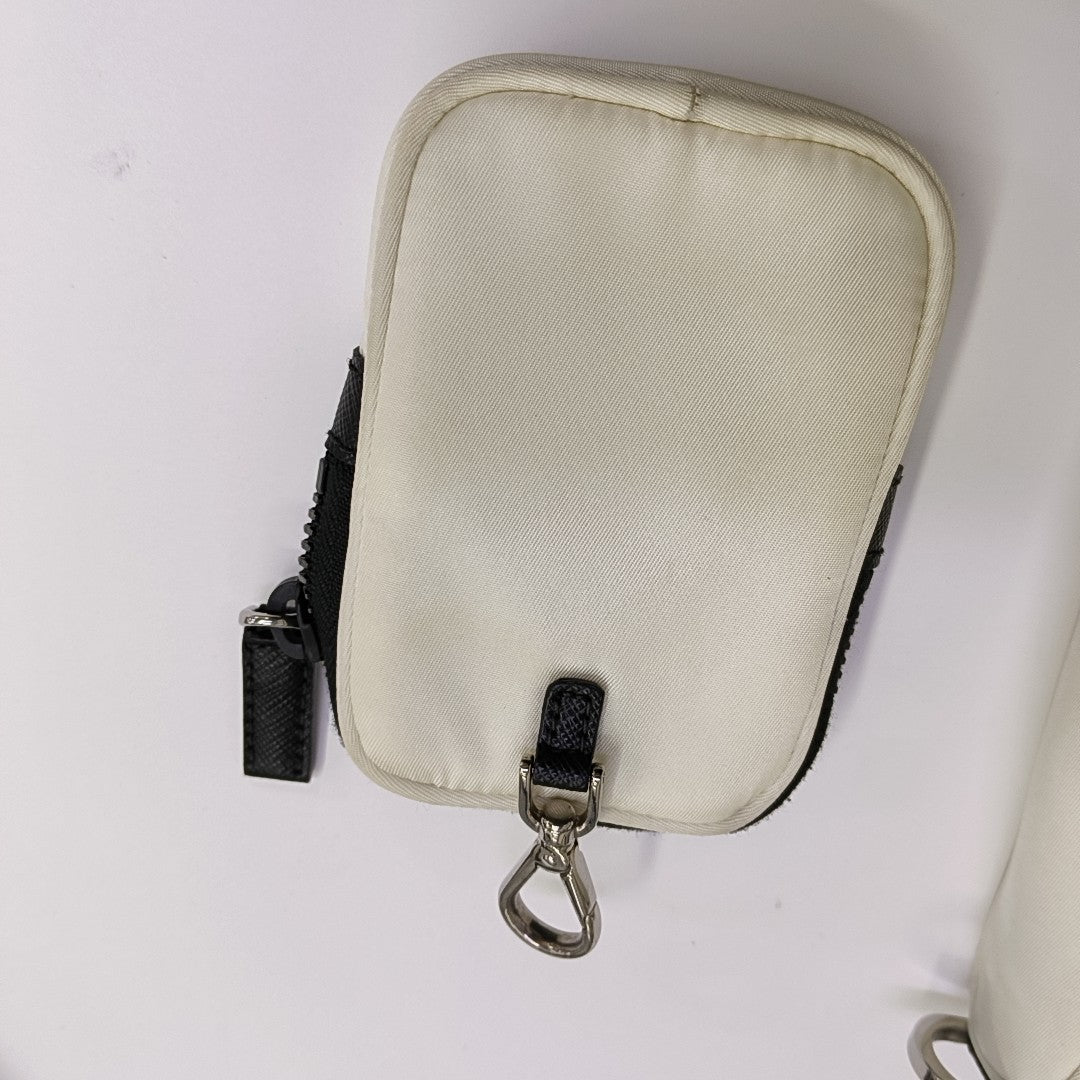 Nylon Shoulder Bag White