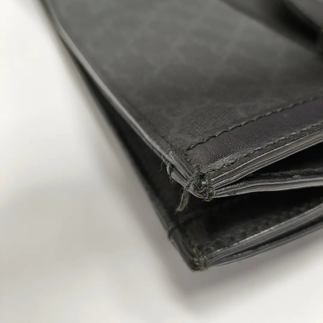 Monogram Coated Canvas Tote Bag Black